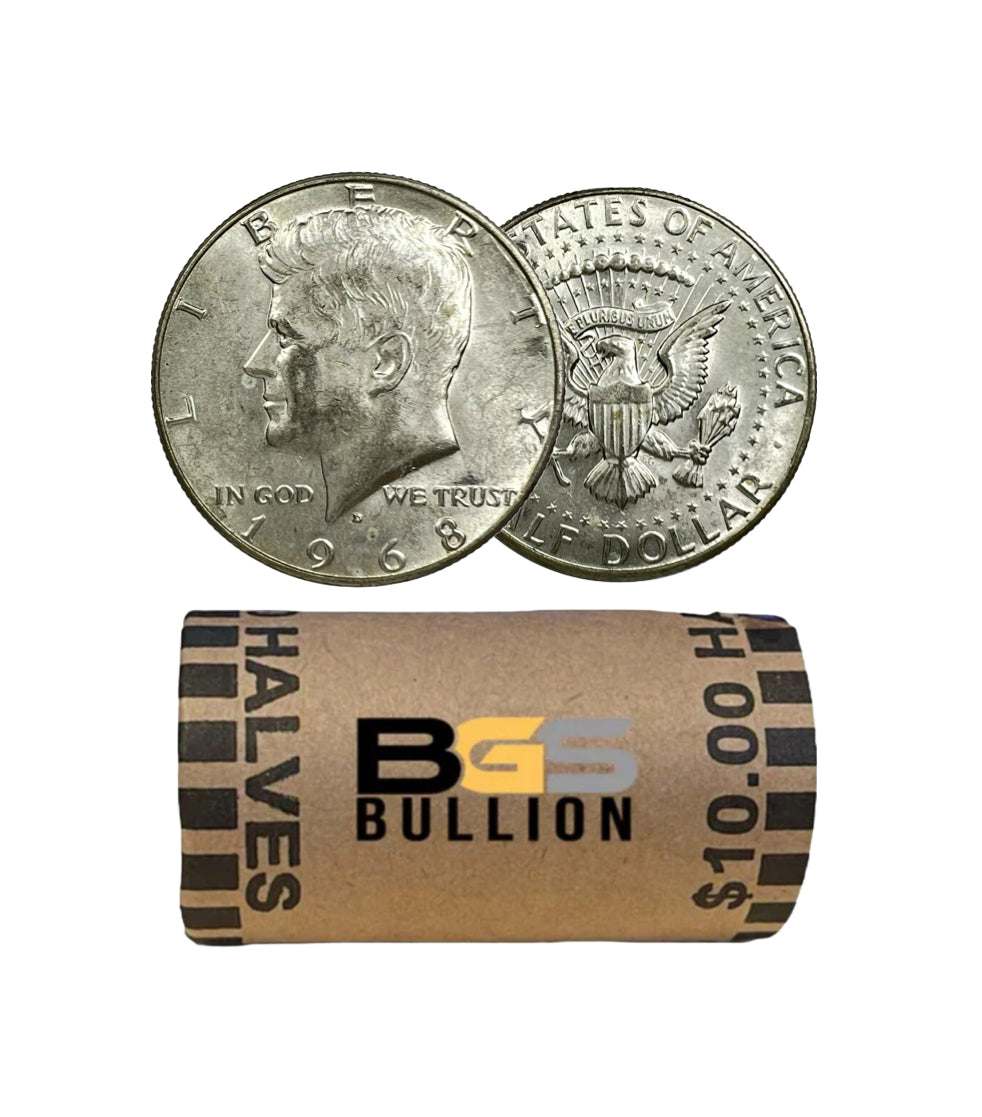 $10 Face Value Roll - 40% Silver Kennedy Half Dollars