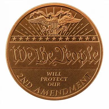 1oz Copper Round - 2nd Amendment