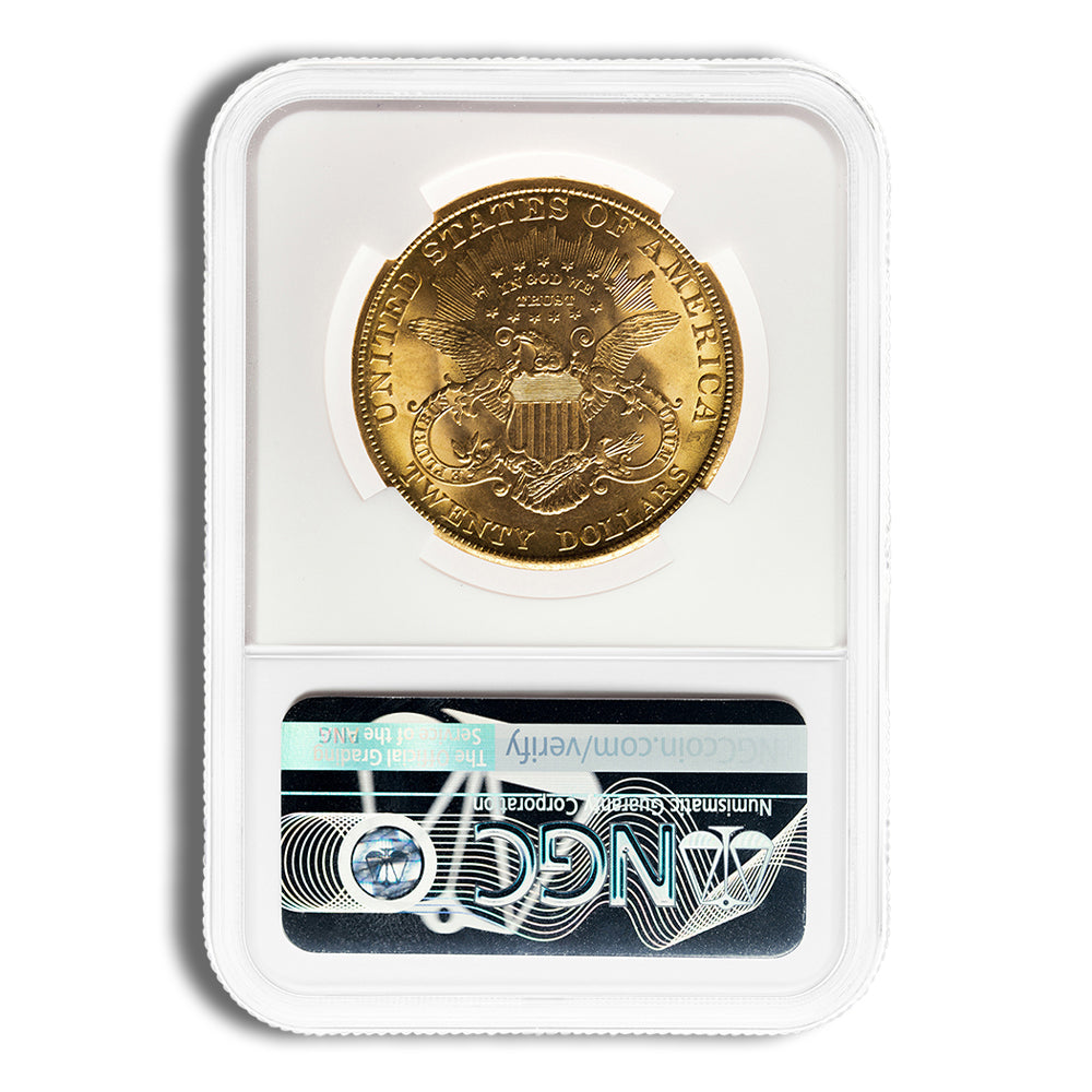 $20 Gold Liberty Double Eagle - NGC MS63