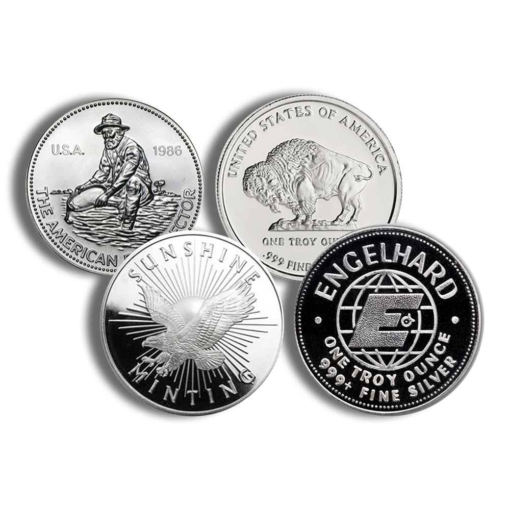 1 oz silver round coin secondary market