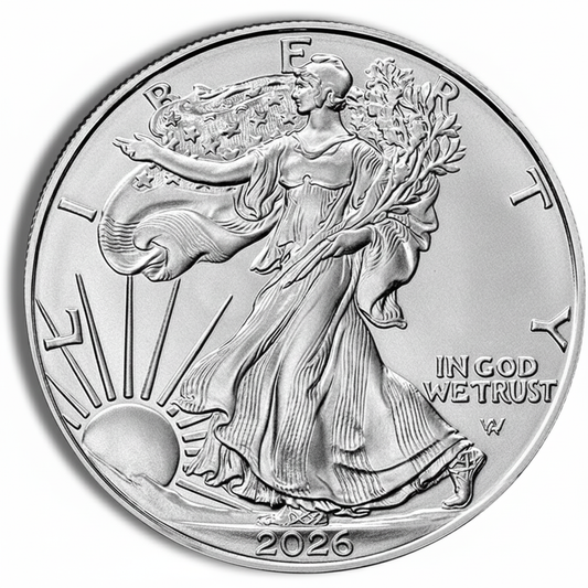 1 oz silver American Eagle coin new 2025 not circulated
