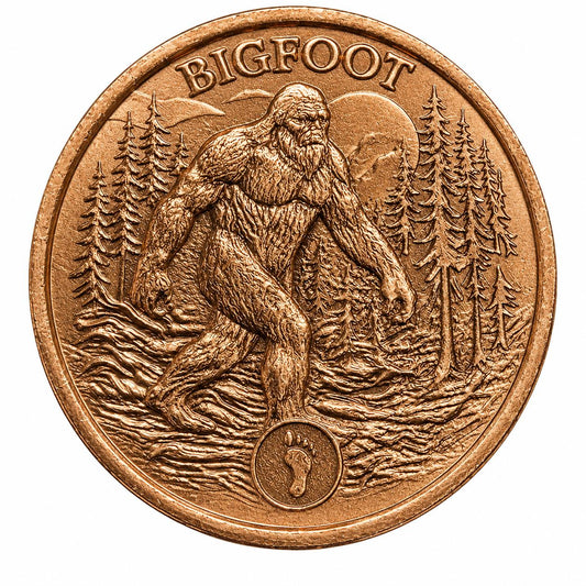 1oz Copper Round - BIGFOOT