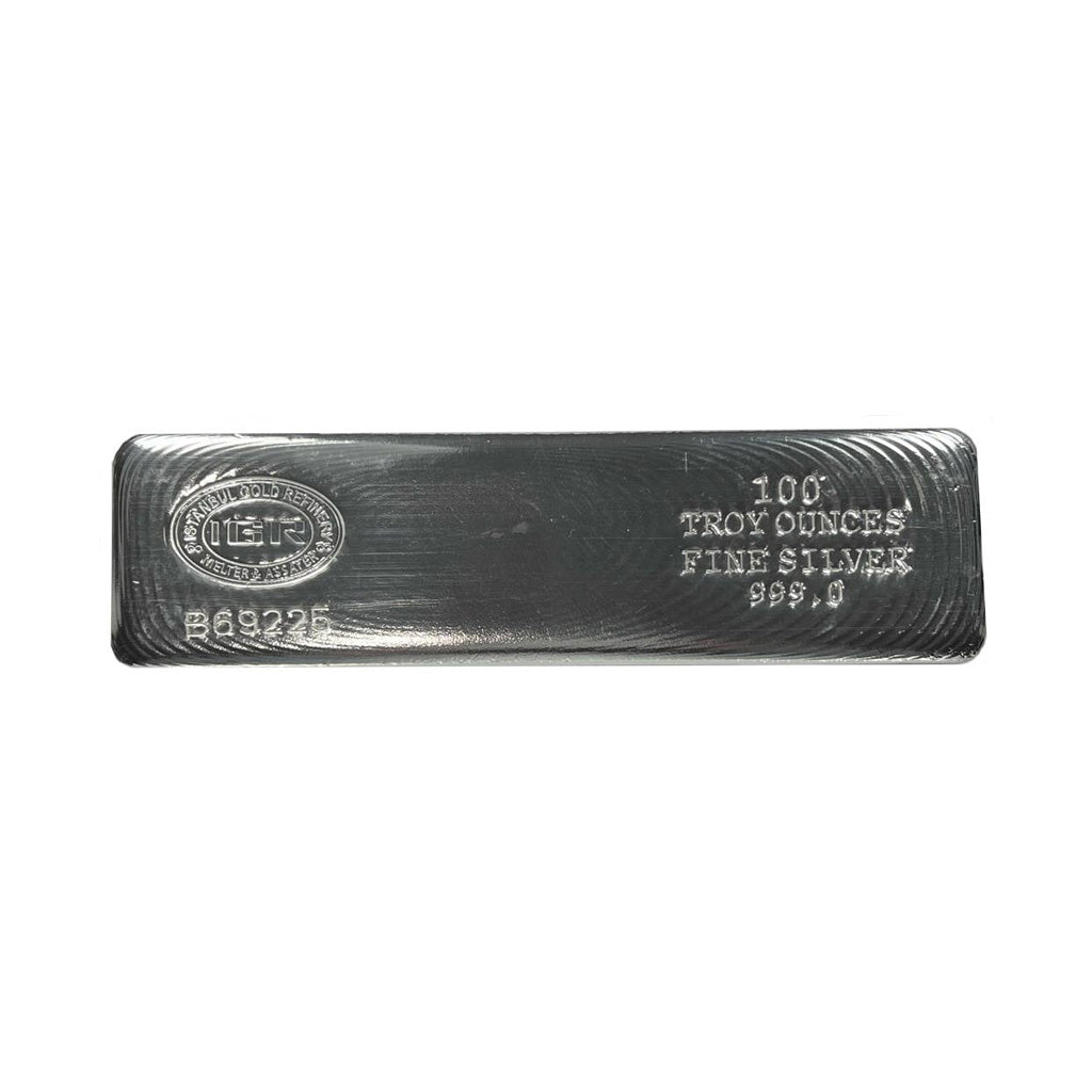 100oz IGR Silver Bar - Instanbul Gold Refinery