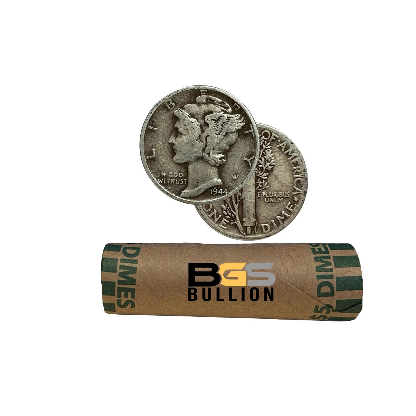 $5 Face Value Roll - Mercury Dimes