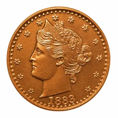1oz Copper Round - Liberty 'V' Nickel Design
