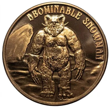 1oz Copper Round - Abominable Snowman