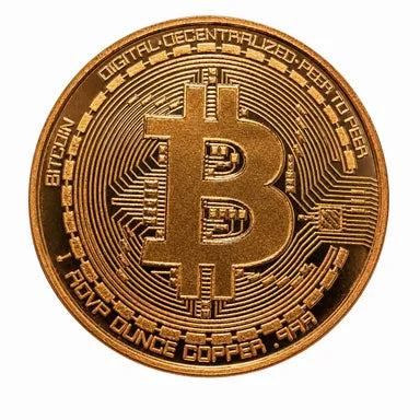 1oz Copper Round - Bitcoin Design