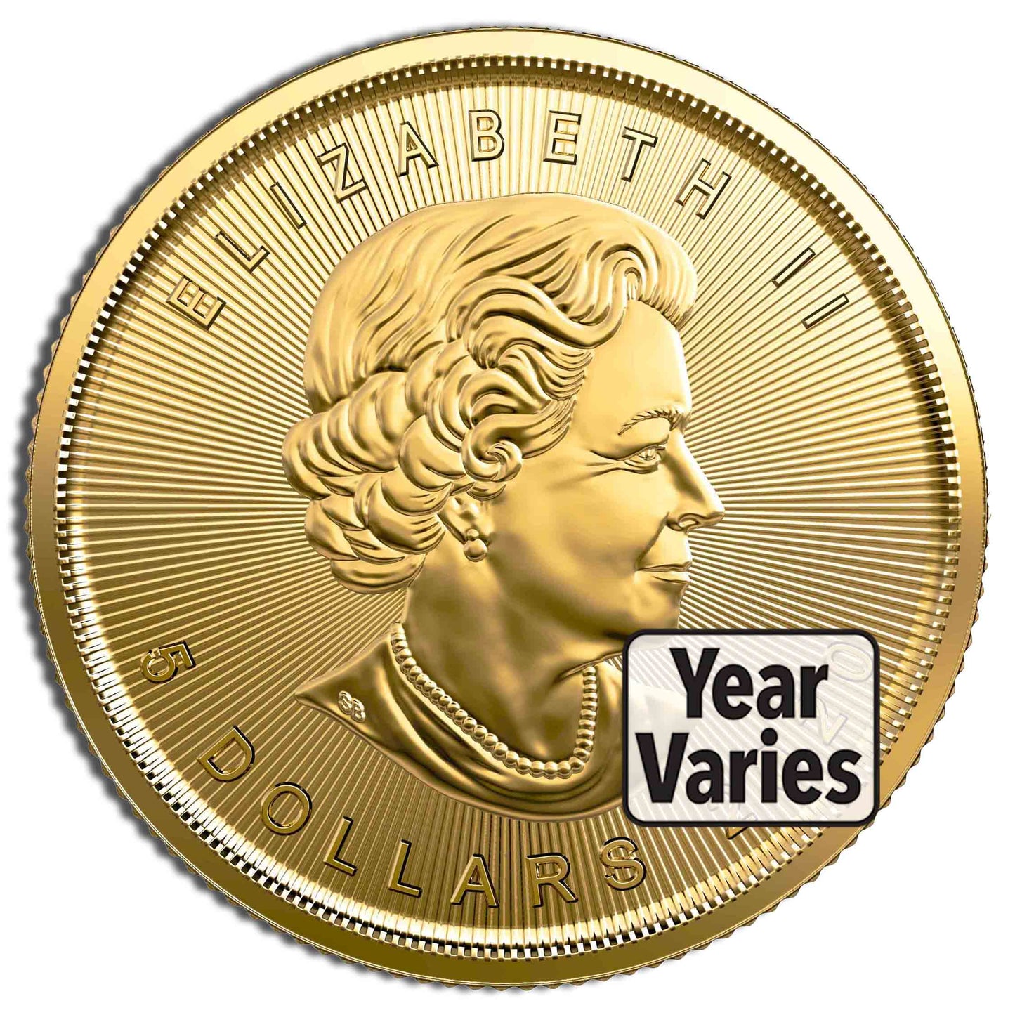 1/10 oz Gold Maple Leaf (Year Varies)