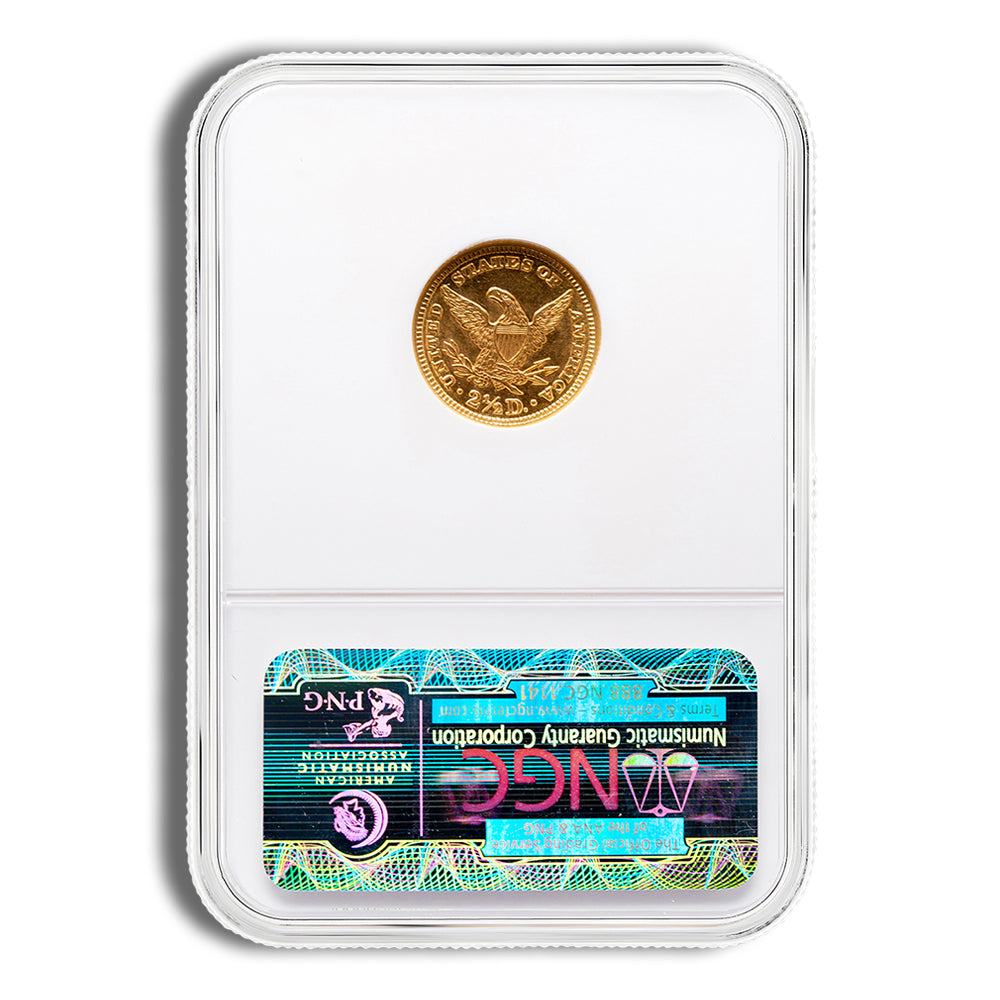$2.5 Gold Liberty Quarter Eagle - NGC MS63
