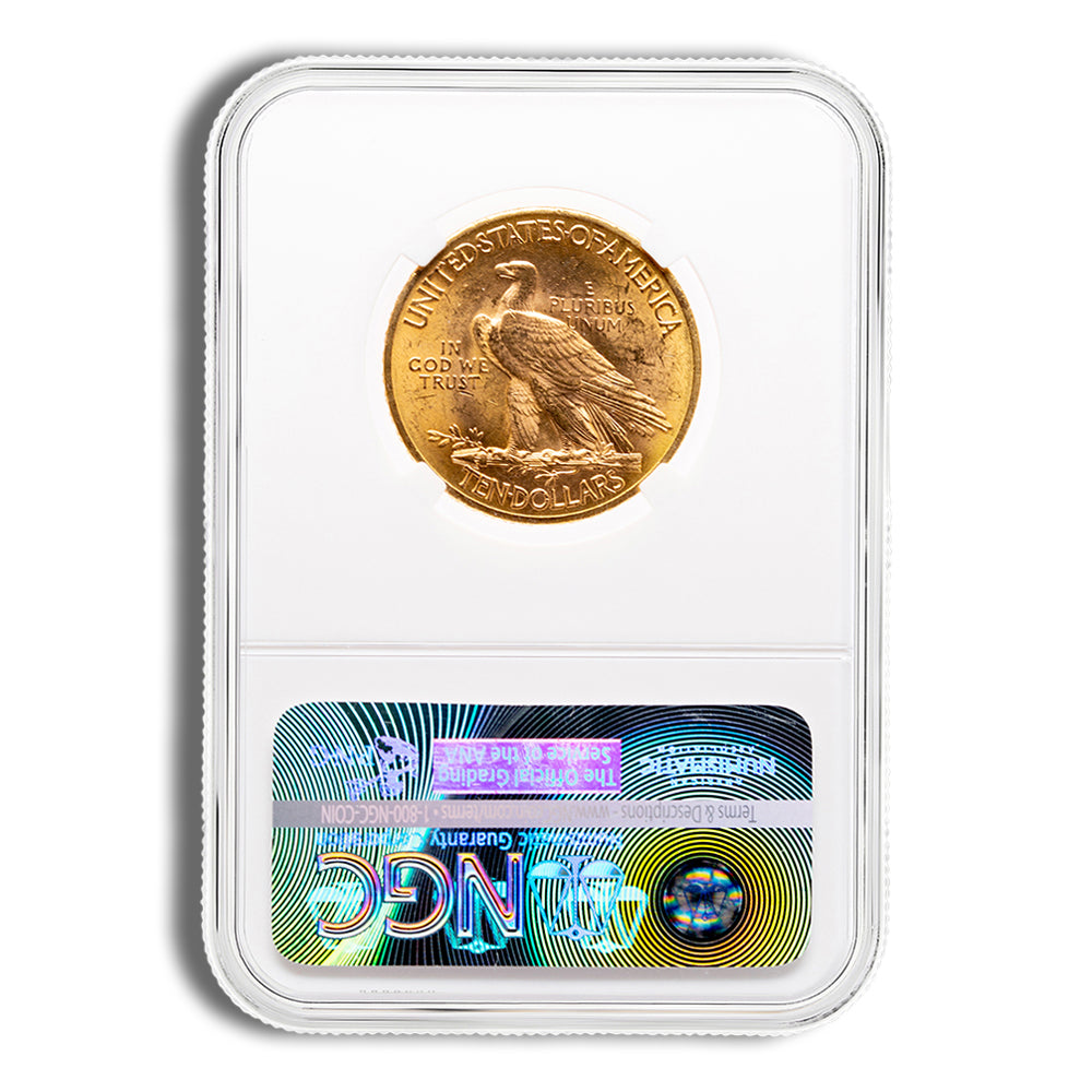$10 Gold Indian Eagle - NGC MS63