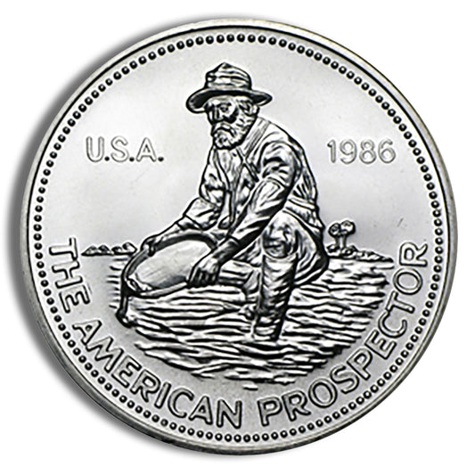 1 oz Silver Round - Engelhard Prospector